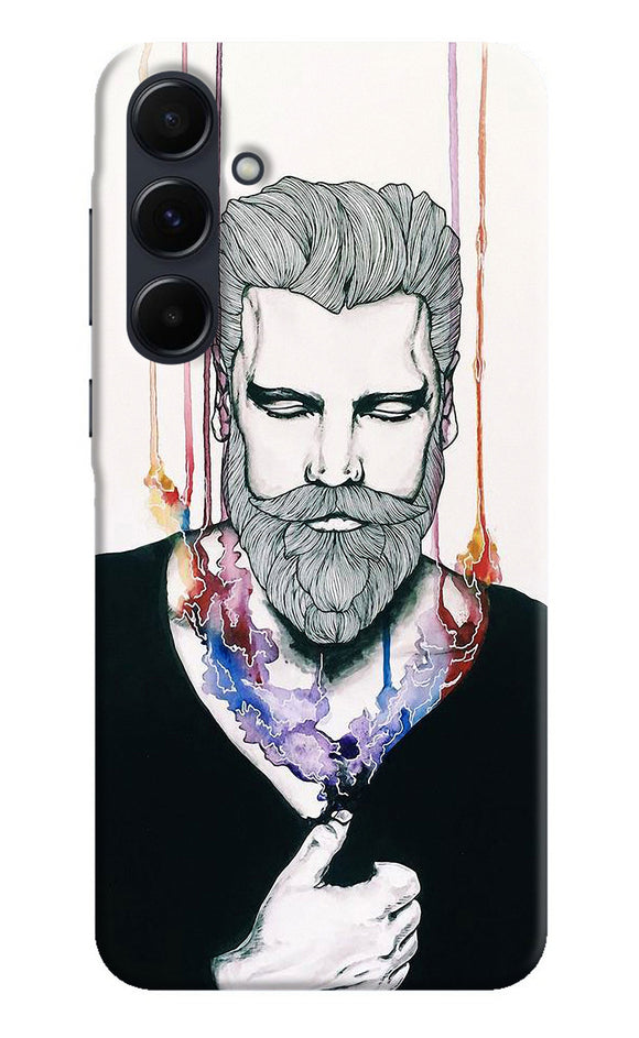 Beard man character Samsung A35 5G Back Cover