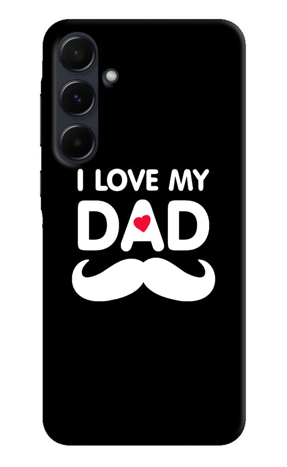 I love my dad mustache Samsung A35 5G Back Cover