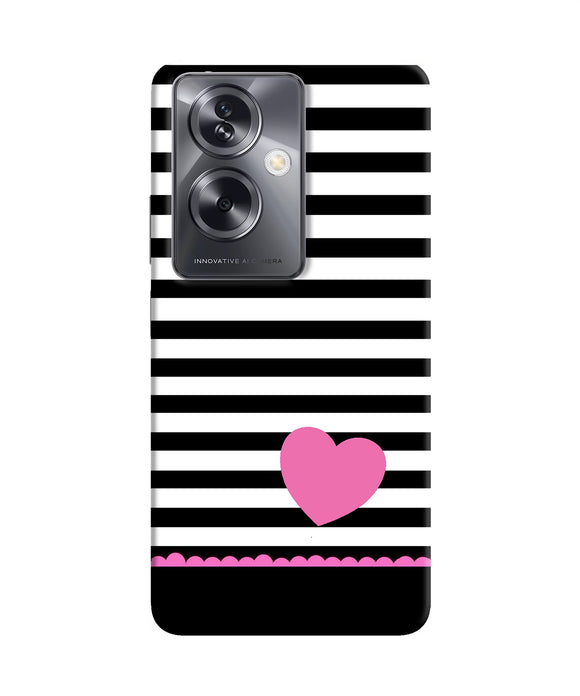 Abstract heart Oppo A79 5G Back Cover