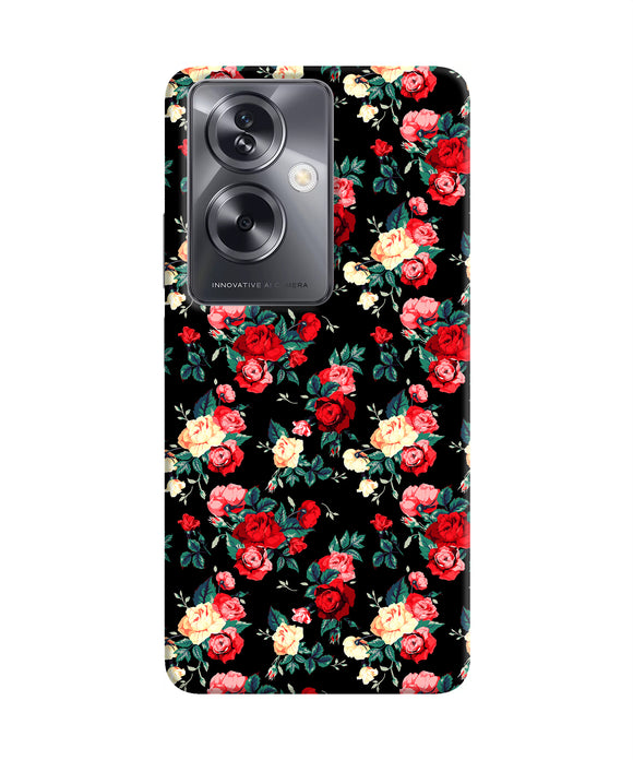 Rose Pattern Oppo A79 5G Back Cover