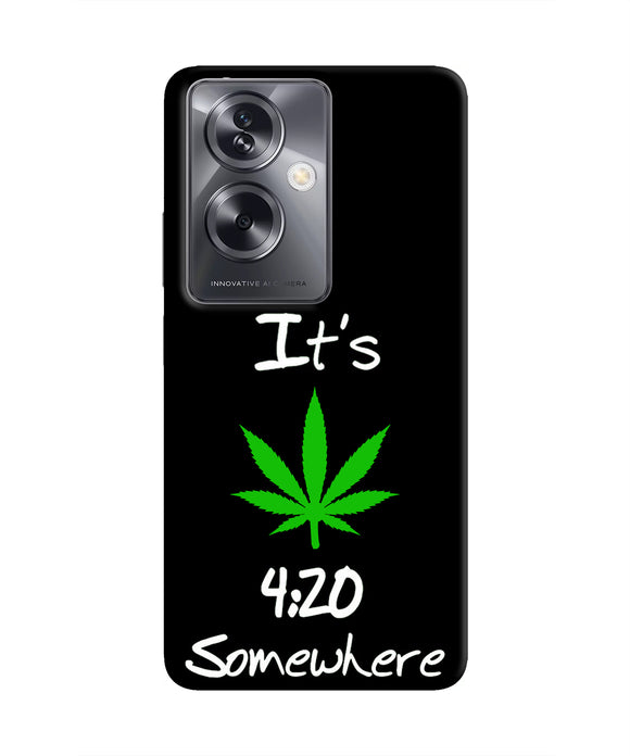 Weed Quote Oppo A79 5G Real 4D Back Cover