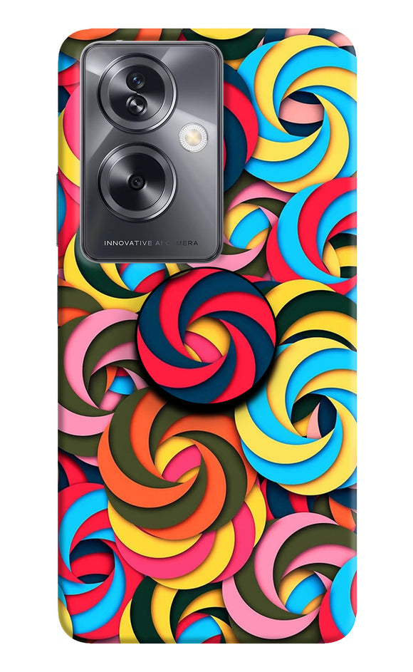 Spiral Pattern Oppo A79 5G Pop Case