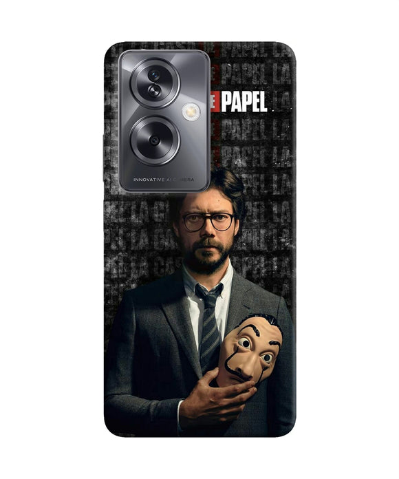 Money Heist Professor with Mask Oppo A79 5G Back Cover