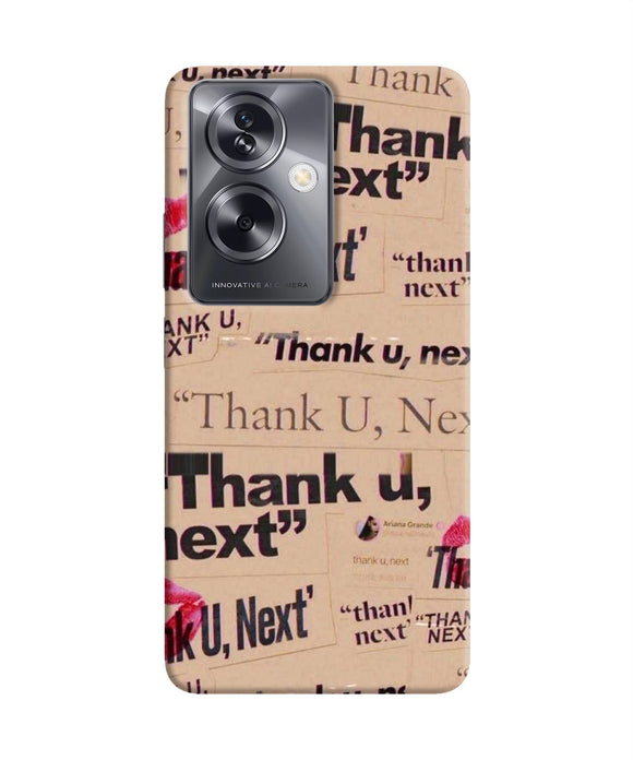 Thank you next Oppo A79 5G Back Cover