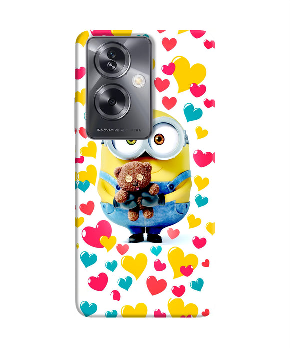 Minion teddy hearts Oppo A79 5G Back Cover
