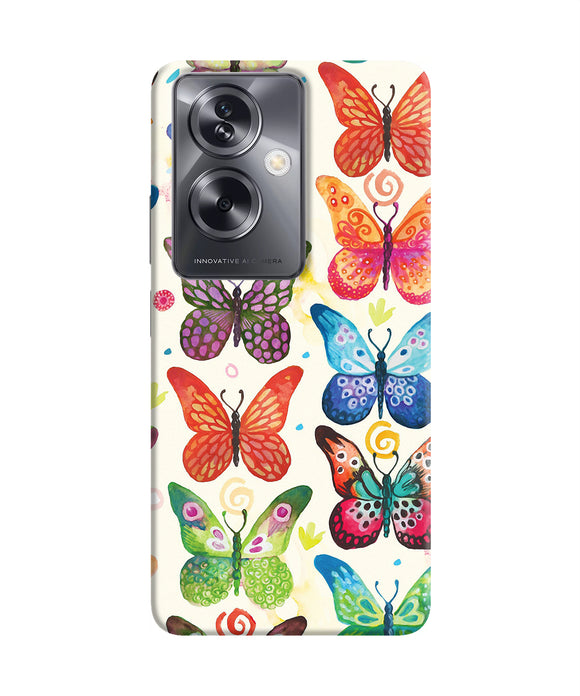 Abstract butterfly print Oppo A79 5G Back Cover