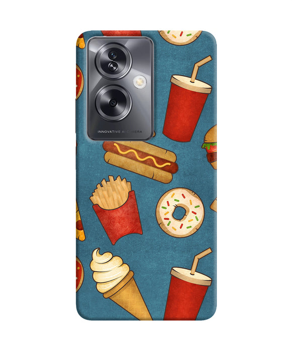 Abstract food print Oppo A79 5G Back Cover