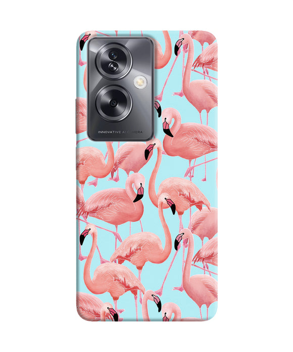 Abstract sheer bird print Oppo A79 5G Back Cover