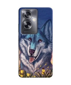 Cute wolf Oppo A79 5G Back Cover