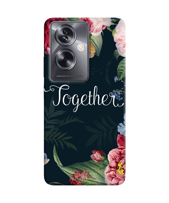 Together flower Oppo A79 5G Back Cover