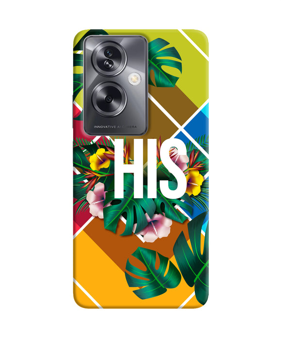 His her one Oppo A79 5G Back Cover