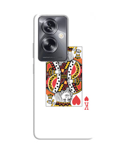 Heart king card Oppo A79 5G Back Cover