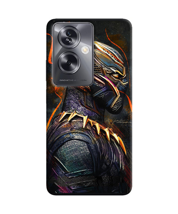 Black panther side face Oppo A79 5G Back Cover
