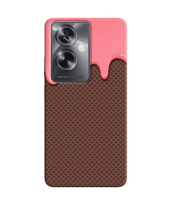 Waffle cream biscuit Oppo A79 5G Back Cover