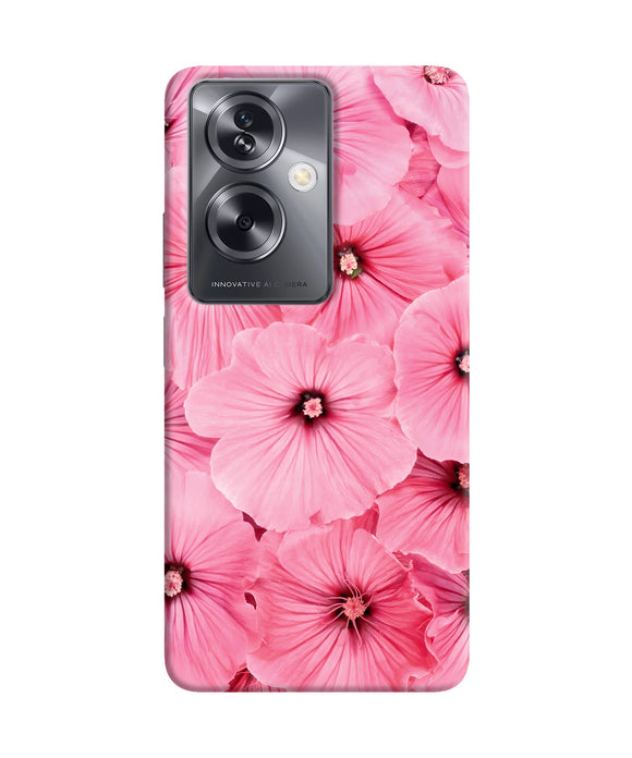 Pink flowers Oppo A79 5G Back Cover
