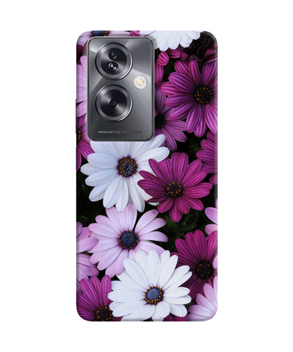 White violet flowers Oppo A79 5G Back Cover