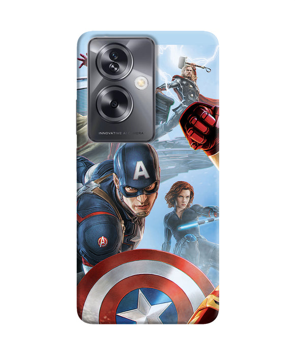 Avengers on the sky Oppo A79 5G Back Cover