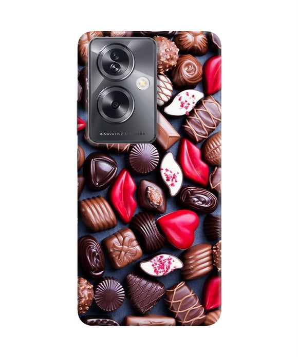 Valentine special chocolates Oppo A79 5G Back Cover