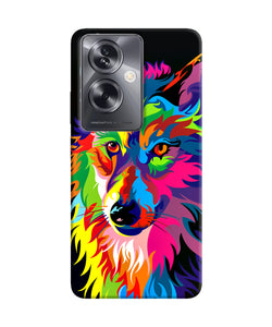 Colorful wolf sketch Oppo A79 5G Back Cover