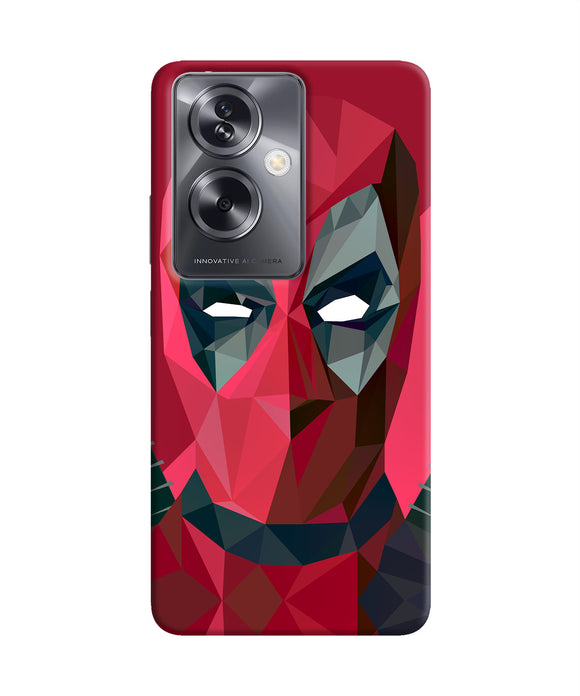 Abstract deadpool full mask Oppo A79 5G Back Cover