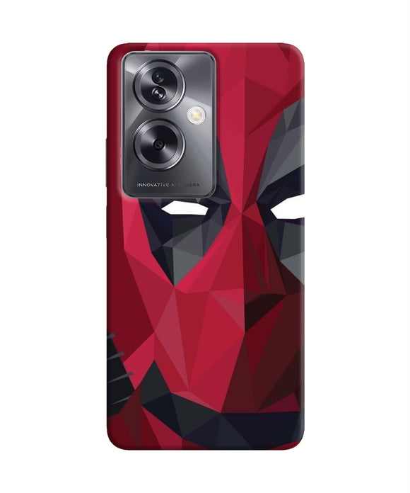 Abstract deadpool half mask Oppo A79 5G Back Cover