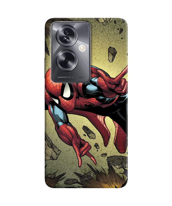 Spiderman on sky Oppo A79 5G Back Cover