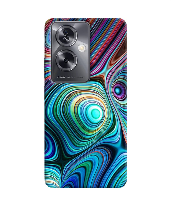 Abstract coloful waves Oppo A79 5G Back Cover