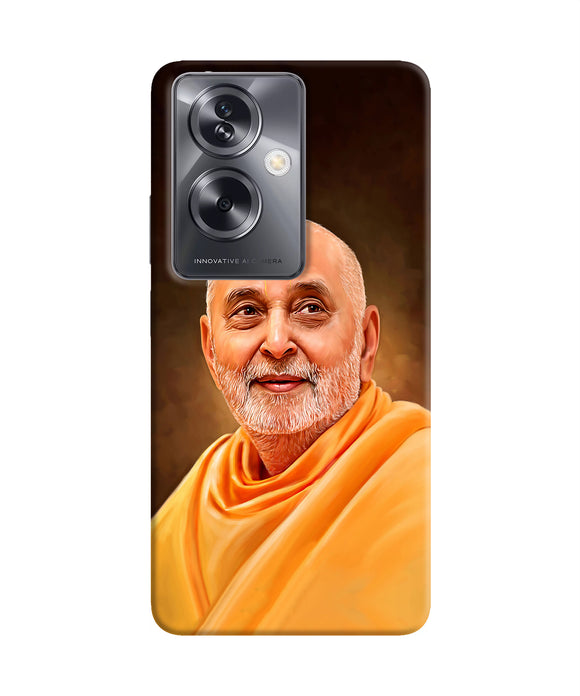 Pramukh swami painting Oppo A79 5G Back Cover