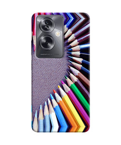 Color pencil half heart Oppo A79 5G Back Cover