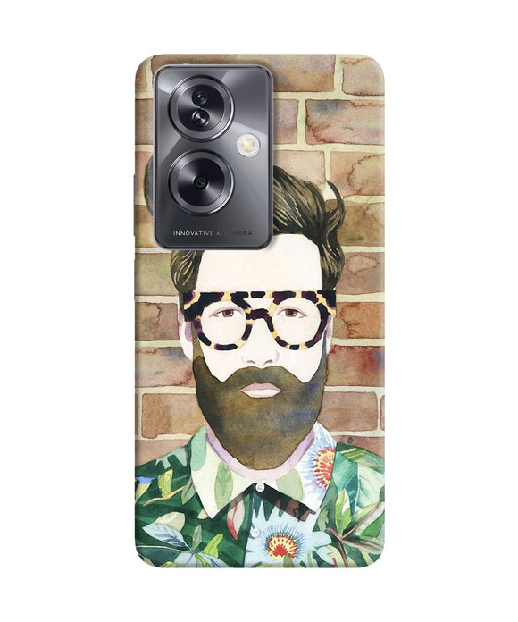 Beard man with glass Oppo A79 5G Back Cover