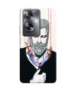 Beard man character Oppo A79 5G Back Cover