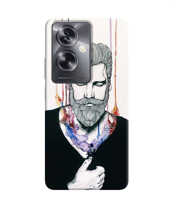 Beard man character Oppo A79 5G Back Cover