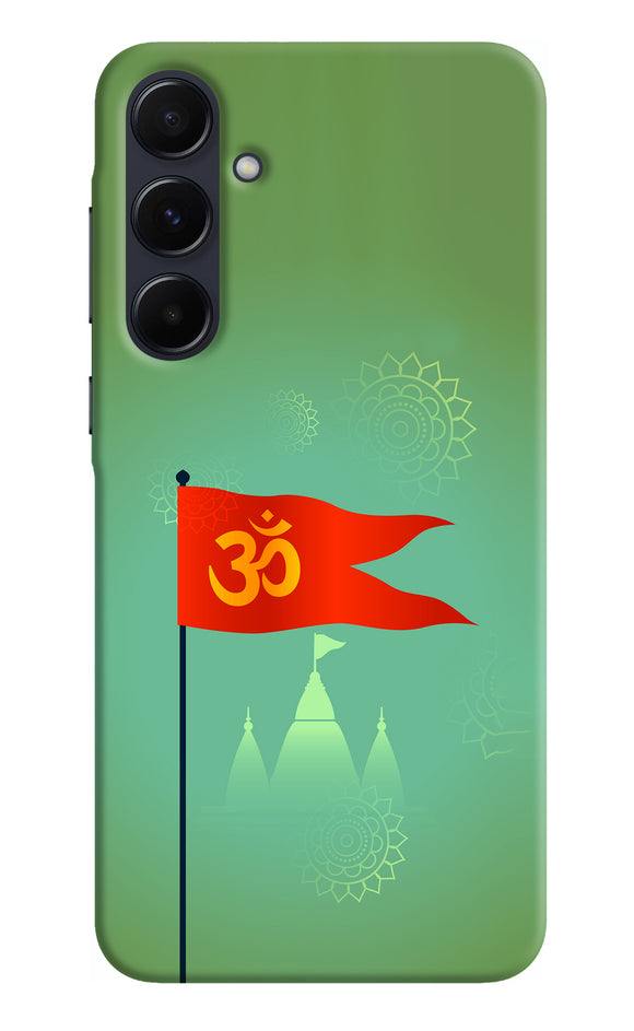 Om Flag Ram Mandir Samsung A55 5G Back Cover