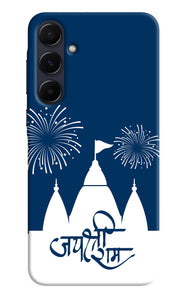 Jay Shree Ram Temple Fireworkd Samsung A55 5G Back Cover