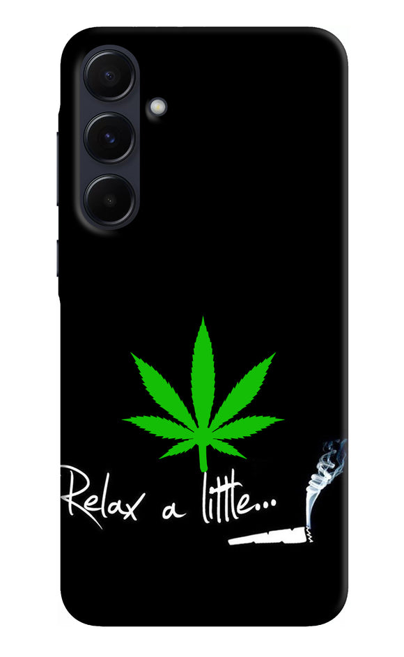 Weed Relax Quote Samsung A55 5G Real 4D Back Cover