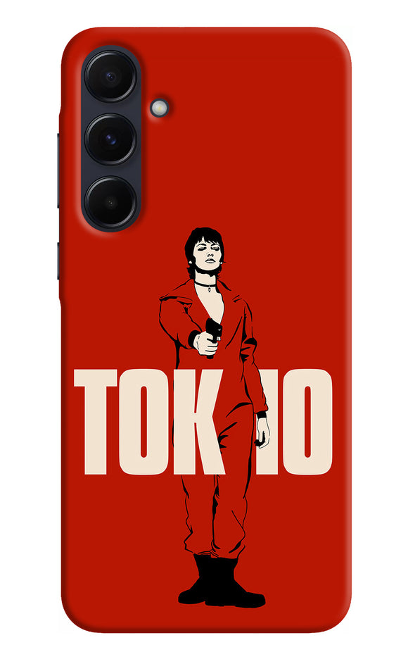 Money Heist Tokyo With Gun Samsung A55 5G Back Cover