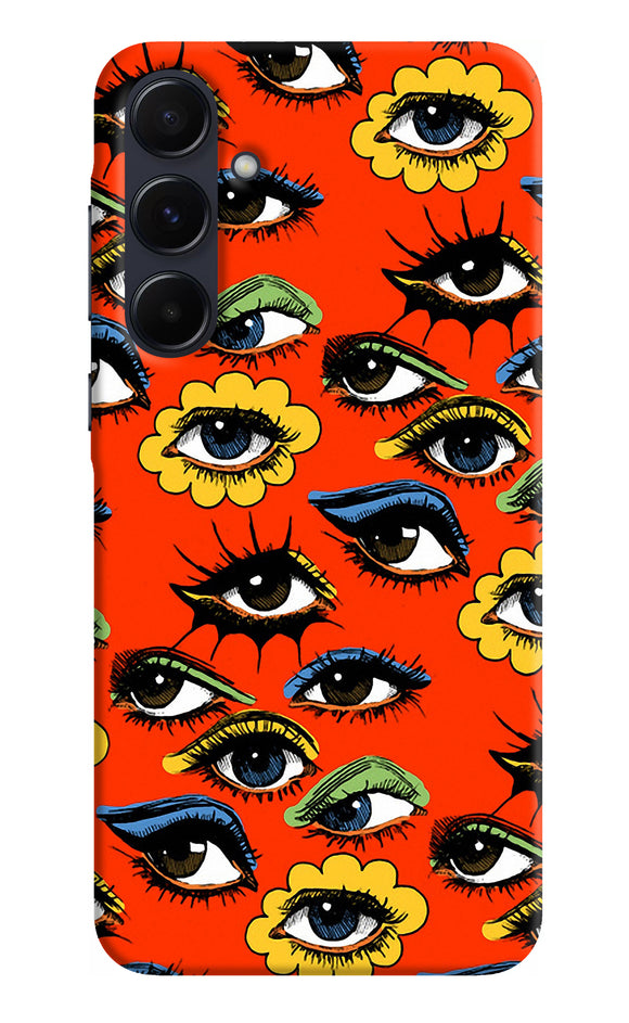 Abstract eyes pattern Samsung A55 5G Back Cover