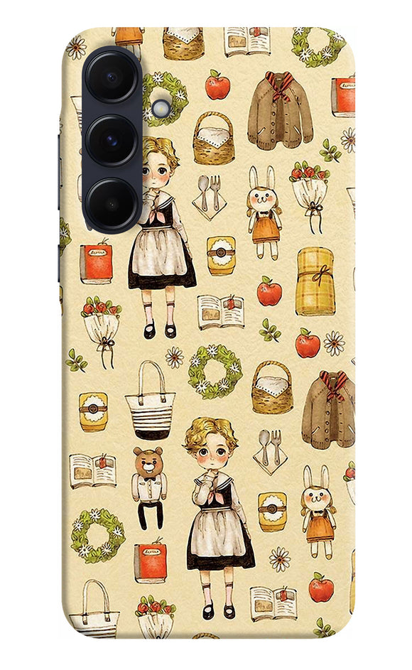 Canvas girl print Samsung A55 5G Back Cover