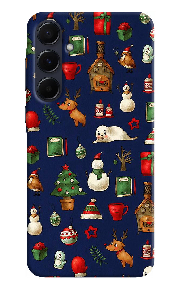 Canvas christmas print Samsung A55 5G Back Cover