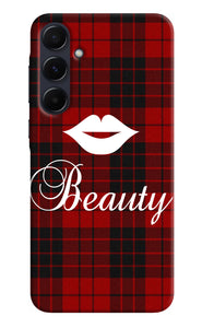 Beauty red square Samsung A55 5G Back Cover