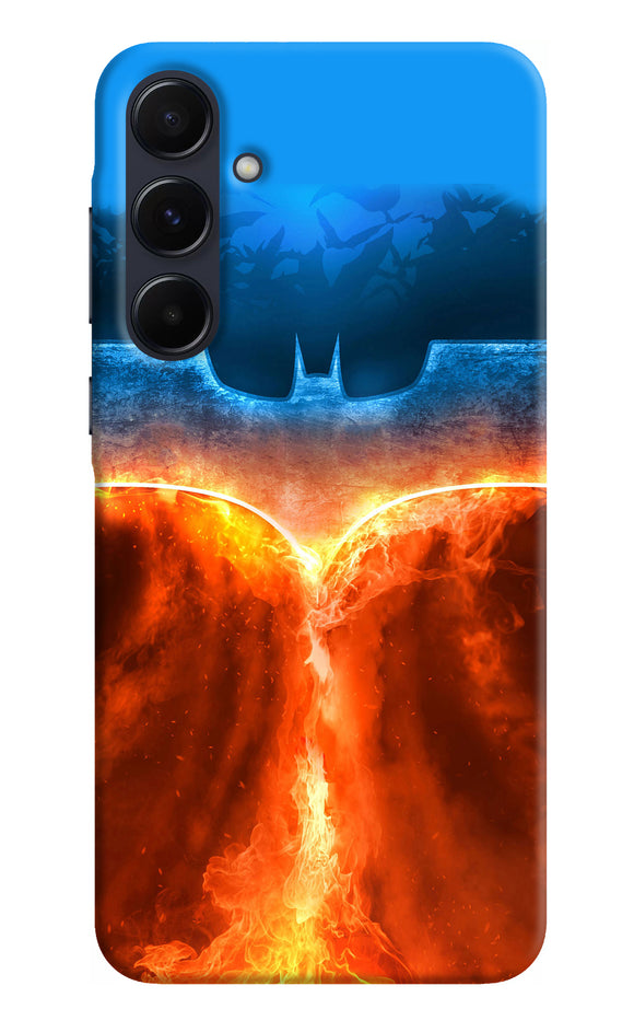 Burning batman logo Samsung A55 5G Back Cover