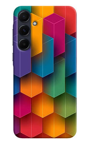 Abstract rectangle print Samsung A55 5G Back Cover