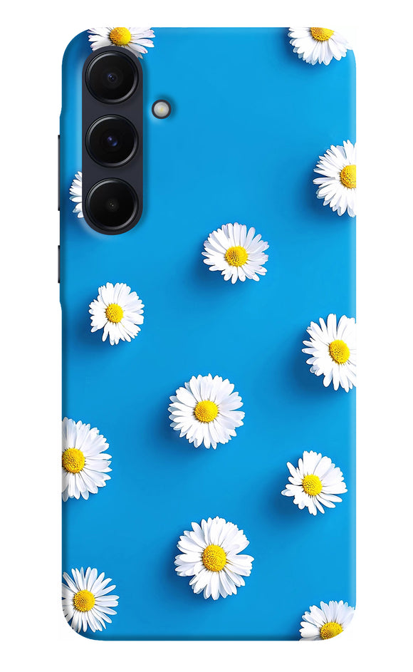 White flowers Samsung A55 5G Back Cover