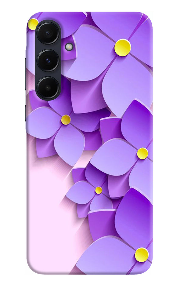 Violet flower craft Samsung A55 5G Back Cover