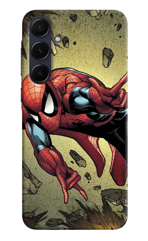 Spiderman on sky Samsung A55 5G Back Cover