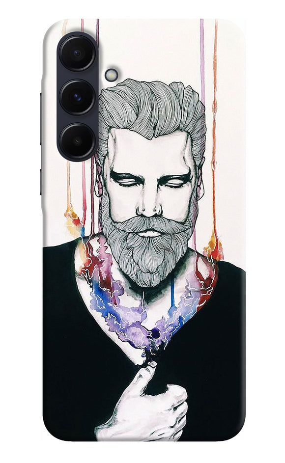 Beard man character Samsung A55 5G Back Cover