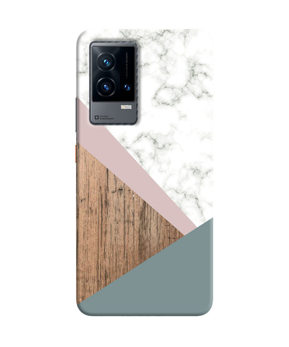 Marble wood Abstract iQOO 9 5G Back Cover