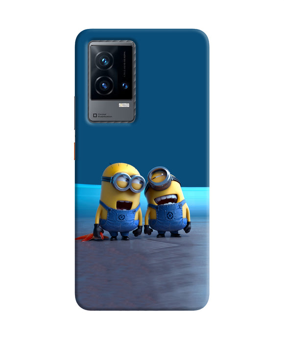 Minion Laughing iQOO 9 5G Back Cover