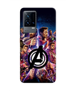 Avengers Superheroes iQOO 9 5G Real 4D Back Cover