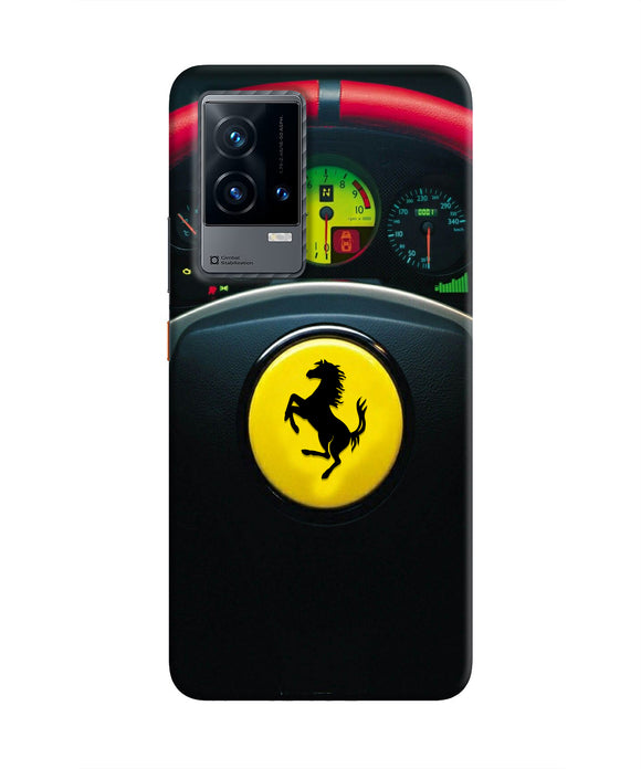 Ferrari Steeriing Wheel iQOO 9 5G Real 4D Back Cover